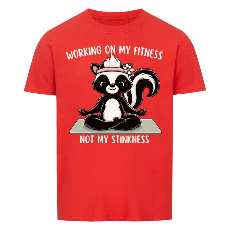 WORKING ON MY FITNESS - Regular Shirt - Frontprint