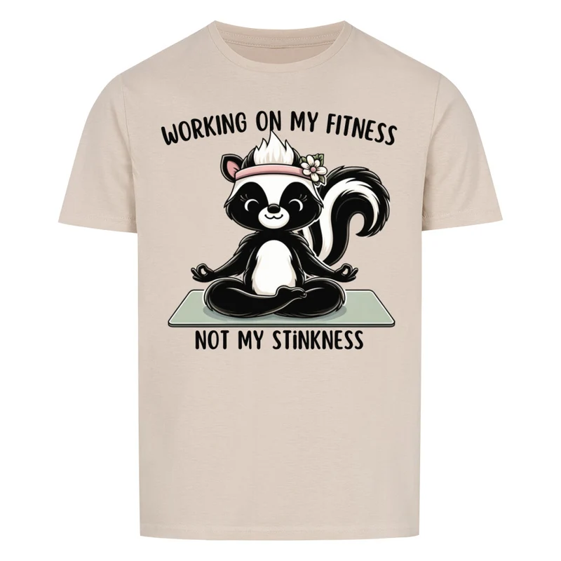 WORKING ON MY FITNESS - Regular Shirt - Frontprint