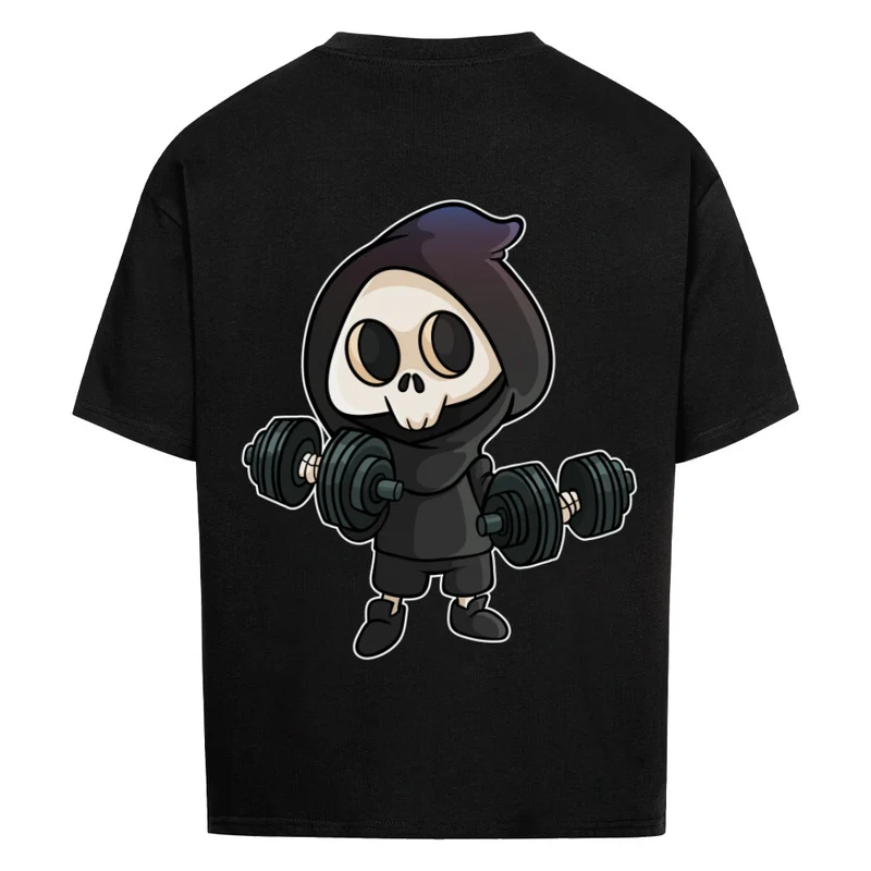 GYM SKELETT - OVERSIZED SHIRT BACKPRINT