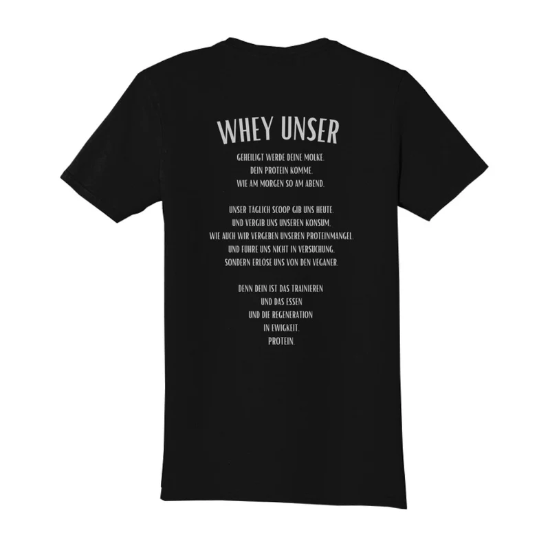 WHEY UNSER - Regular Shirt -Backprint
