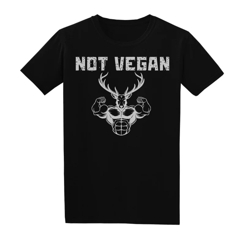 NOT VEGAN - Regular Shirt - Frontprint