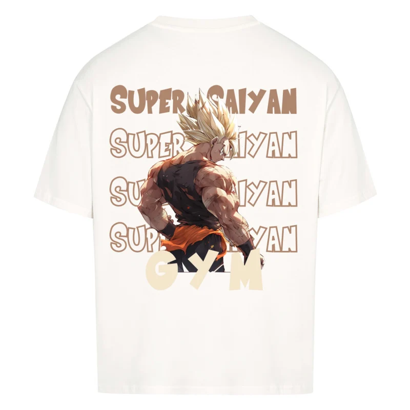 SUPER SAIYAN GYM - OVERSIZED SHIRT BACKPRINT