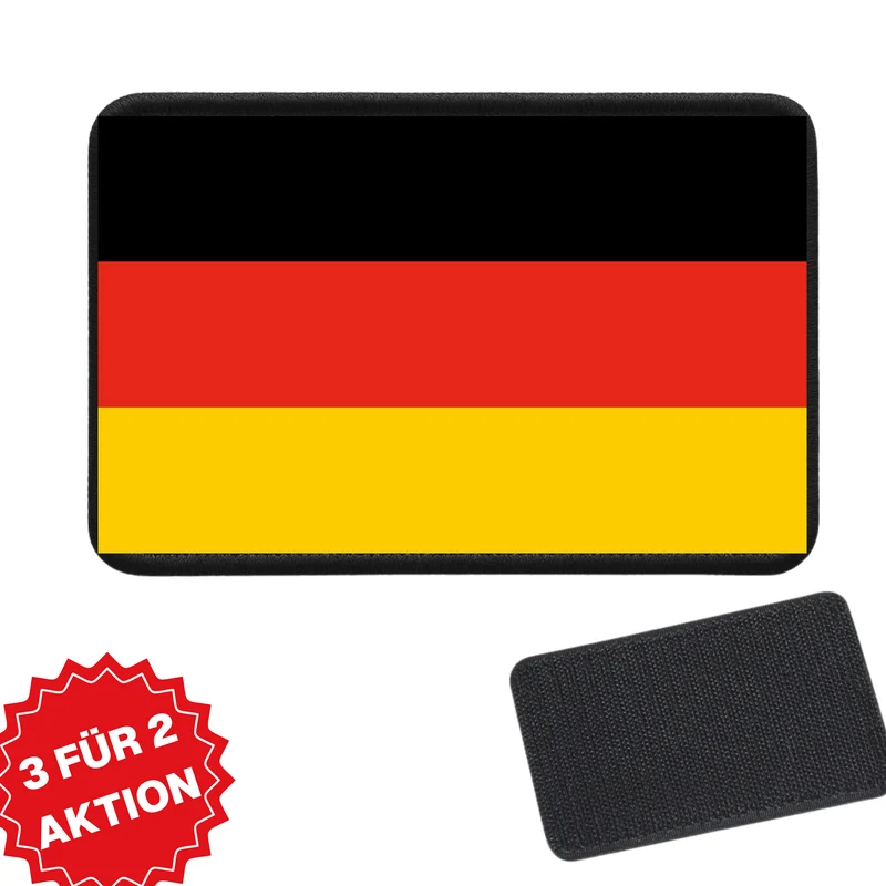 Personalisierbares Patch mit Klett – Eigenes Logo, Name, Flagge, QR Code, ab 1 Stück