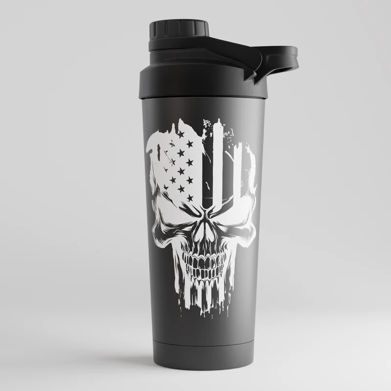 US SKULL - EDELSTAHL SHAKER