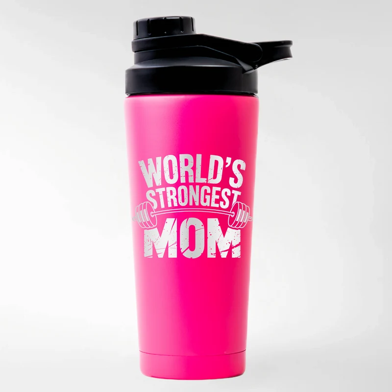 WORLDS STRONGEST MOM - EDELSTAHL SHAKER