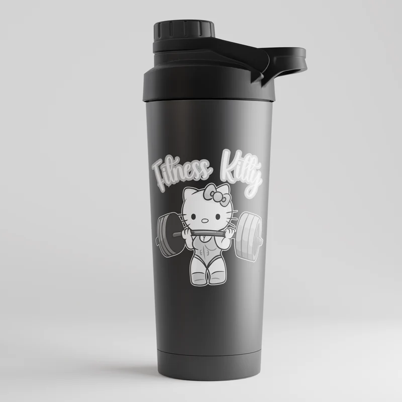 FITNESS KITTY - EDELSTAHL SHAKER