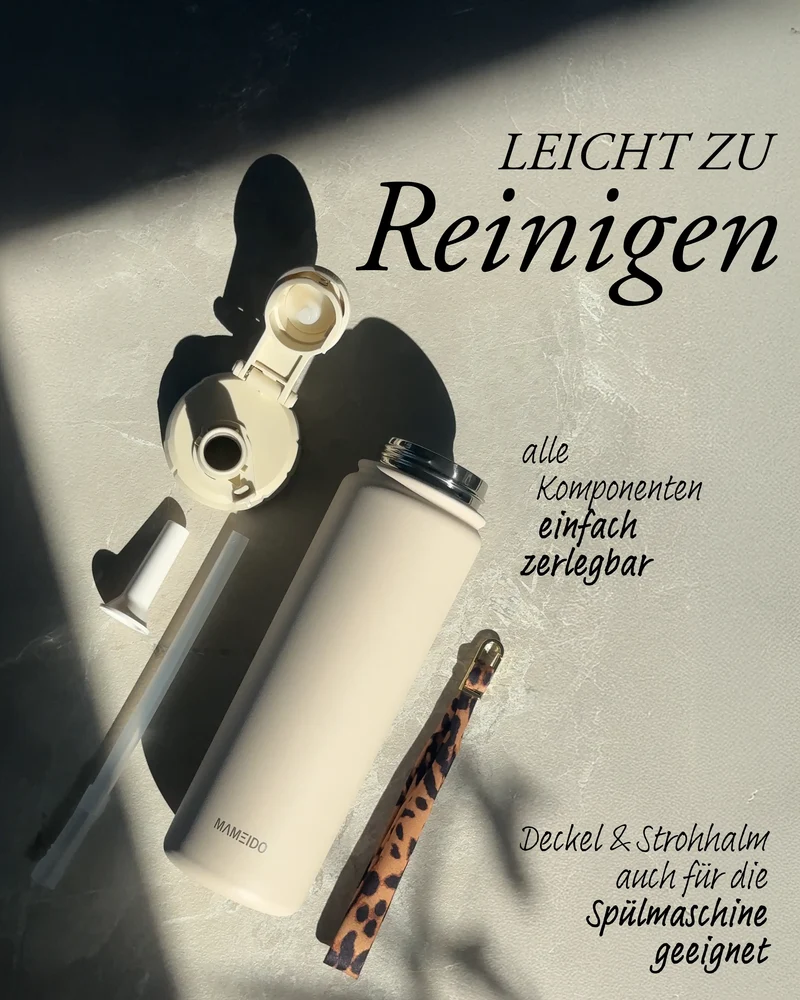 THERMOSFLASCHE MIT STROHHALM