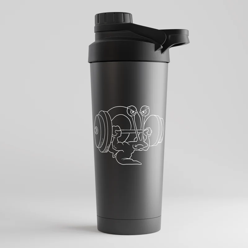 GYM SCHNECKE - EDELSTAHL SHAKER