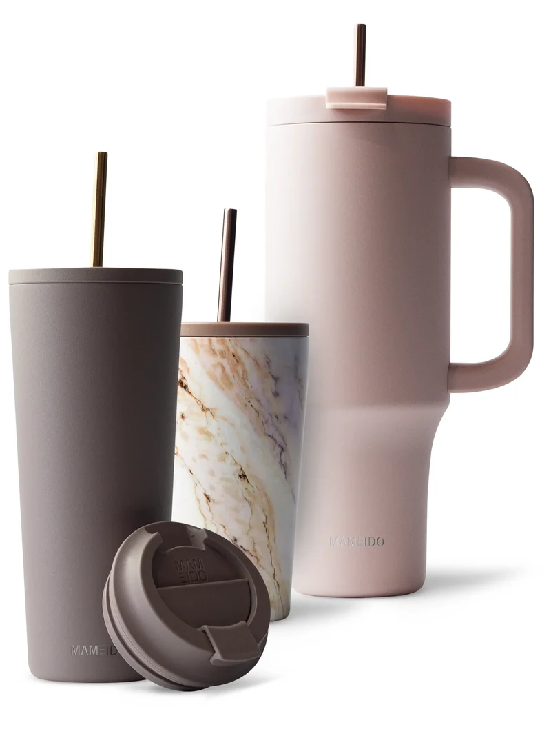 THERMOBECHER MIT STROHHALM