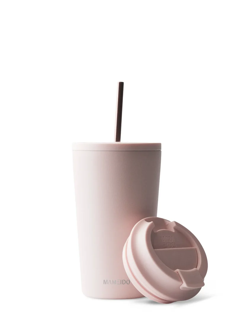 THERMOBECHER MIT STROHHALM
