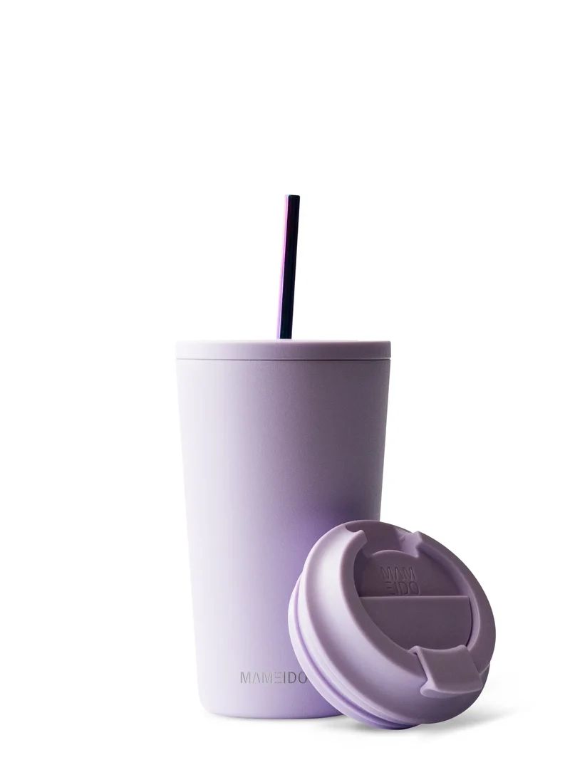 THERMOBECHER MIT STROHHALM