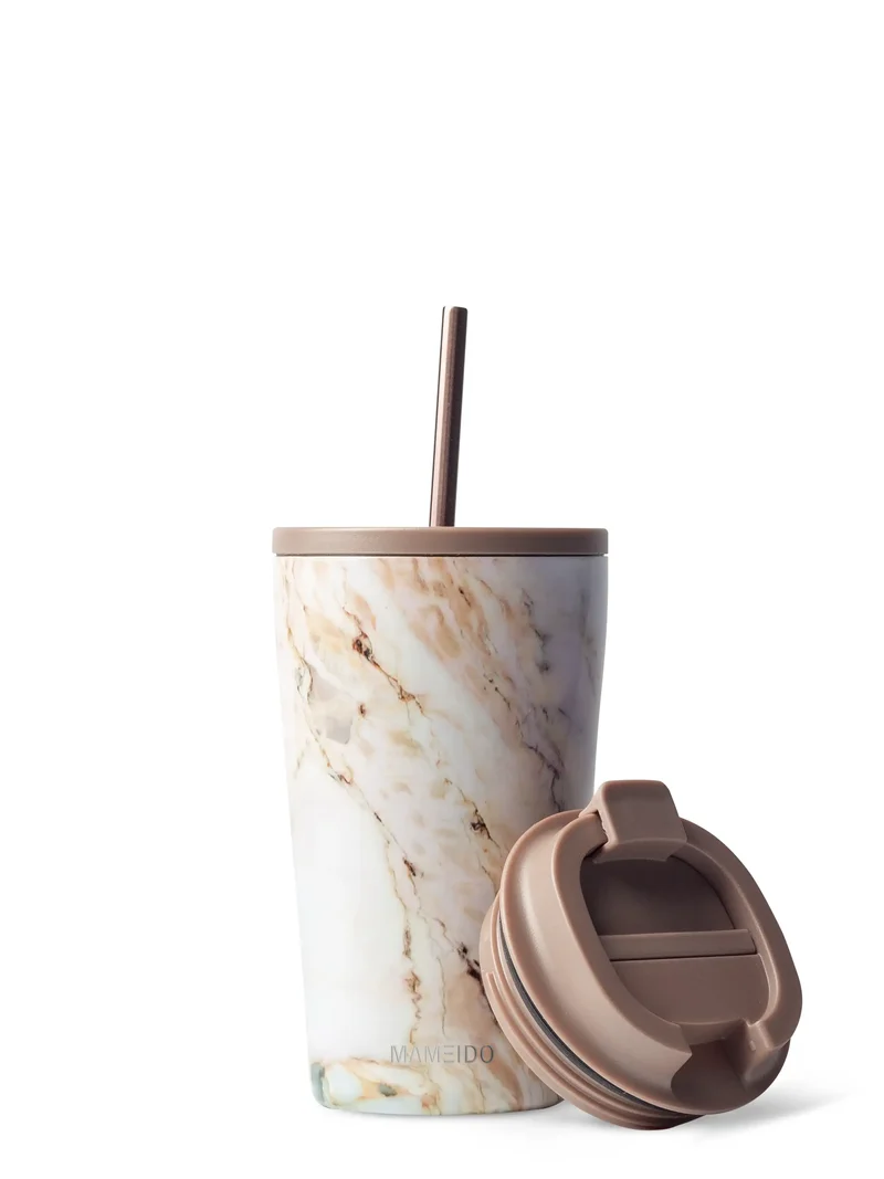 THERMOBECHER MIT STROHHALM