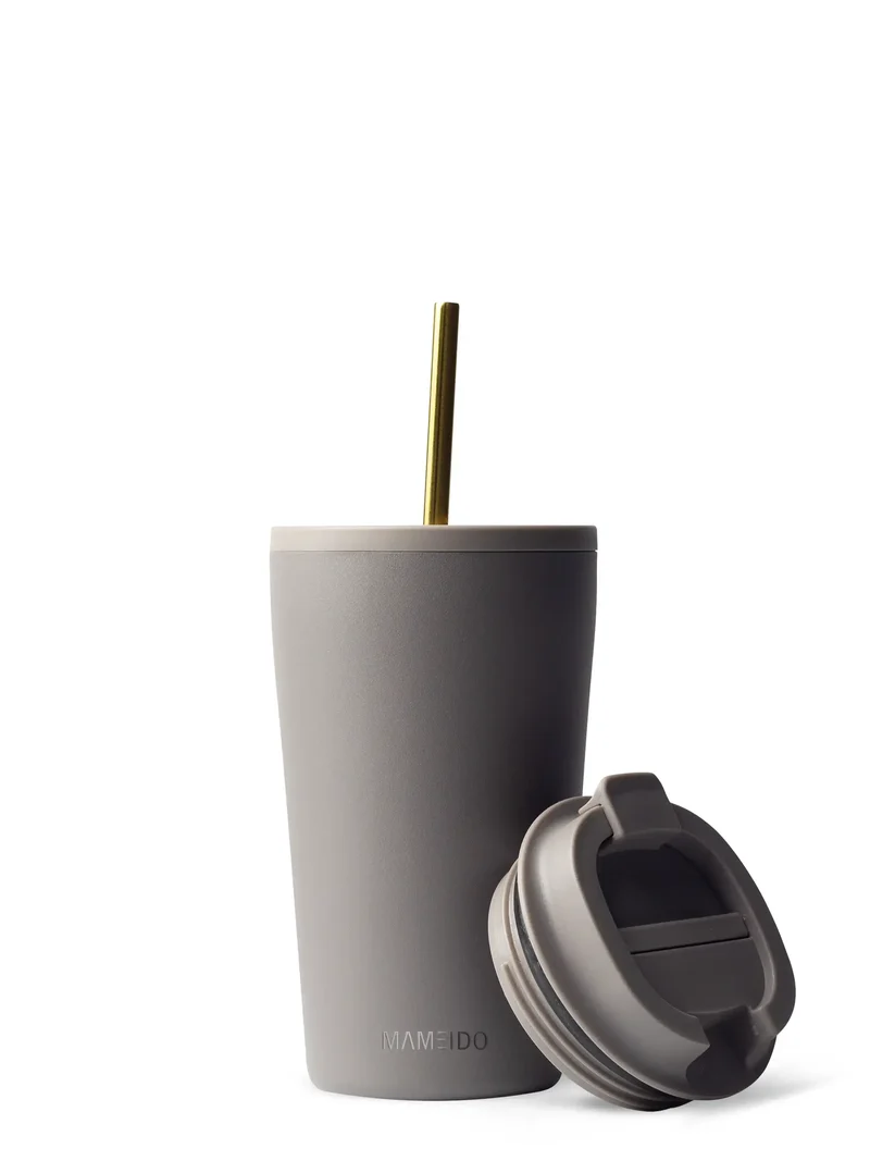 THERMOBECHER MIT STROHHALM