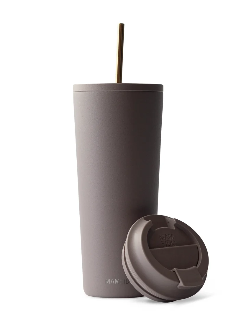THERMOBECHER MIT STROHHALM