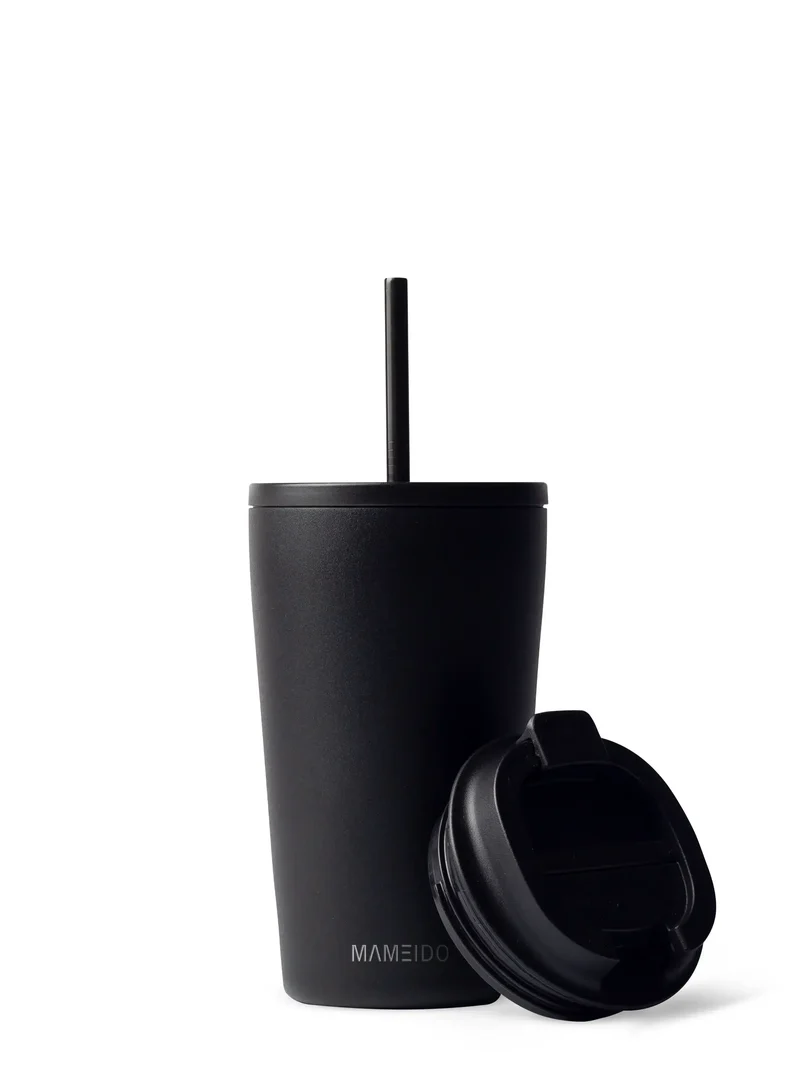 THERMOBECHER MIT STROHHALM