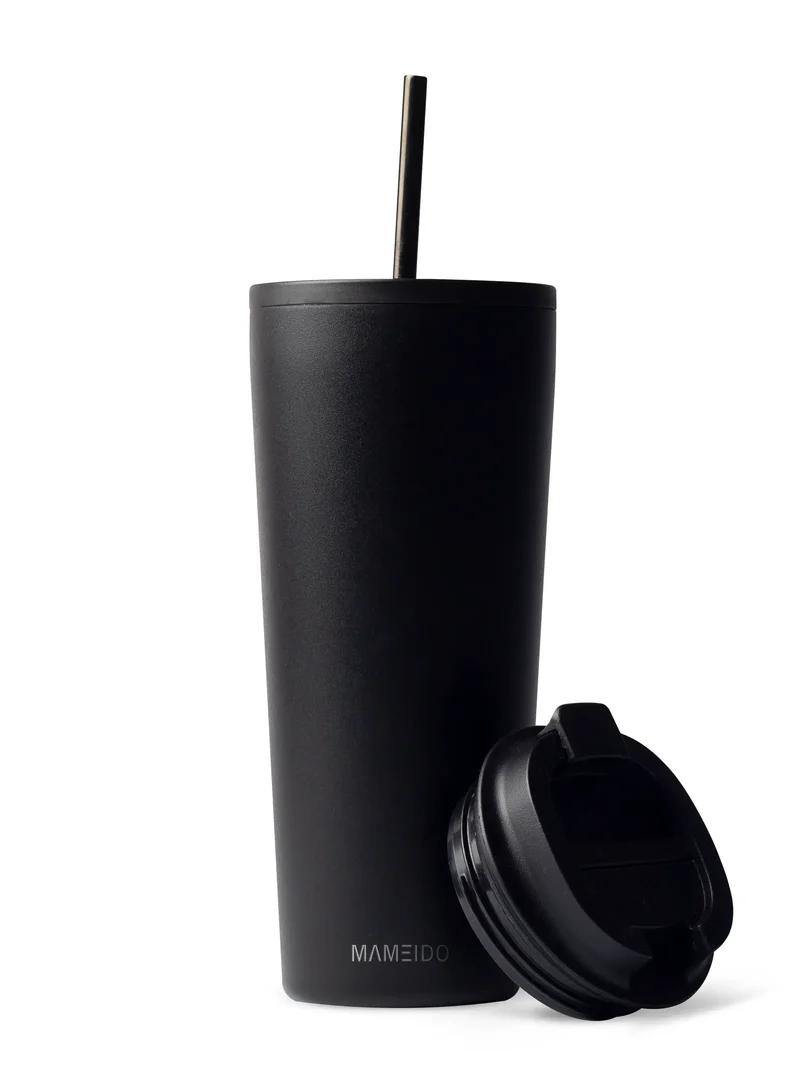 THERMOBECHER MIT STROHHALM