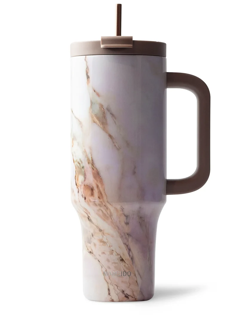 THERMOBECHER MIT STROHHALM
