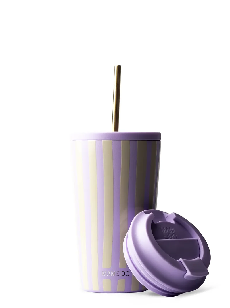 THERMOBECHER MIT STROHHALM
