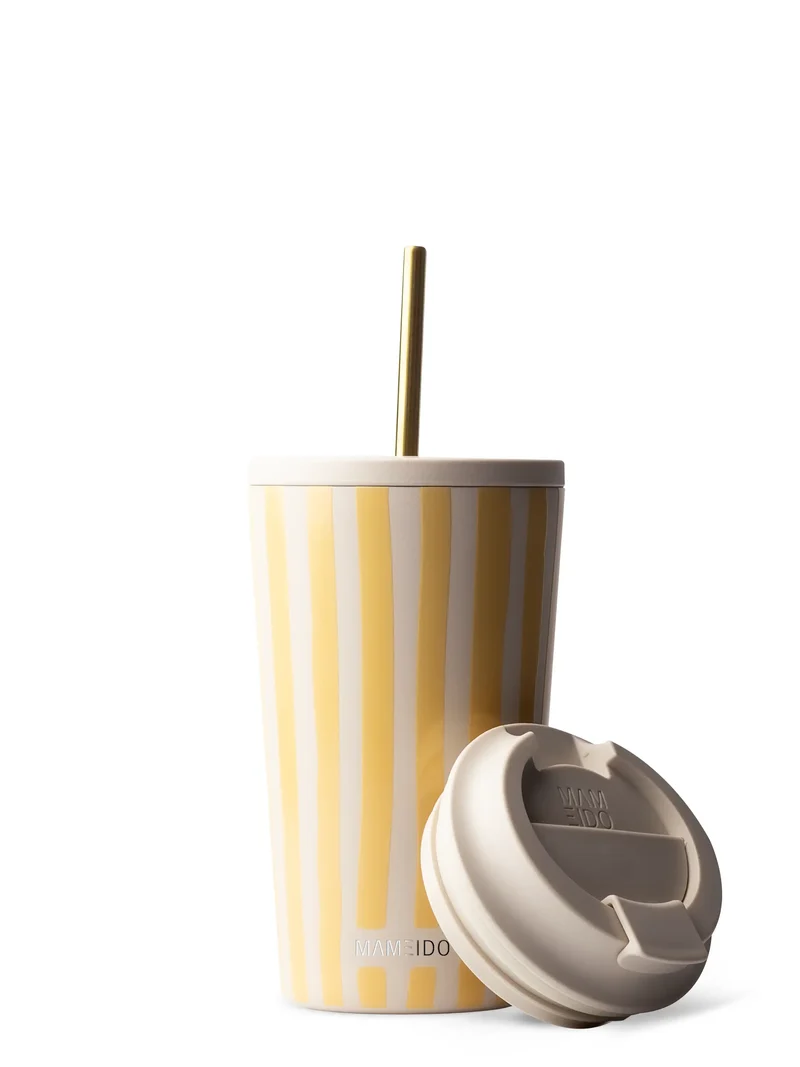THERMOBECHER MIT STROHHALM