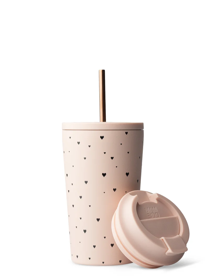 THERMOBECHER MIT STROHHALM