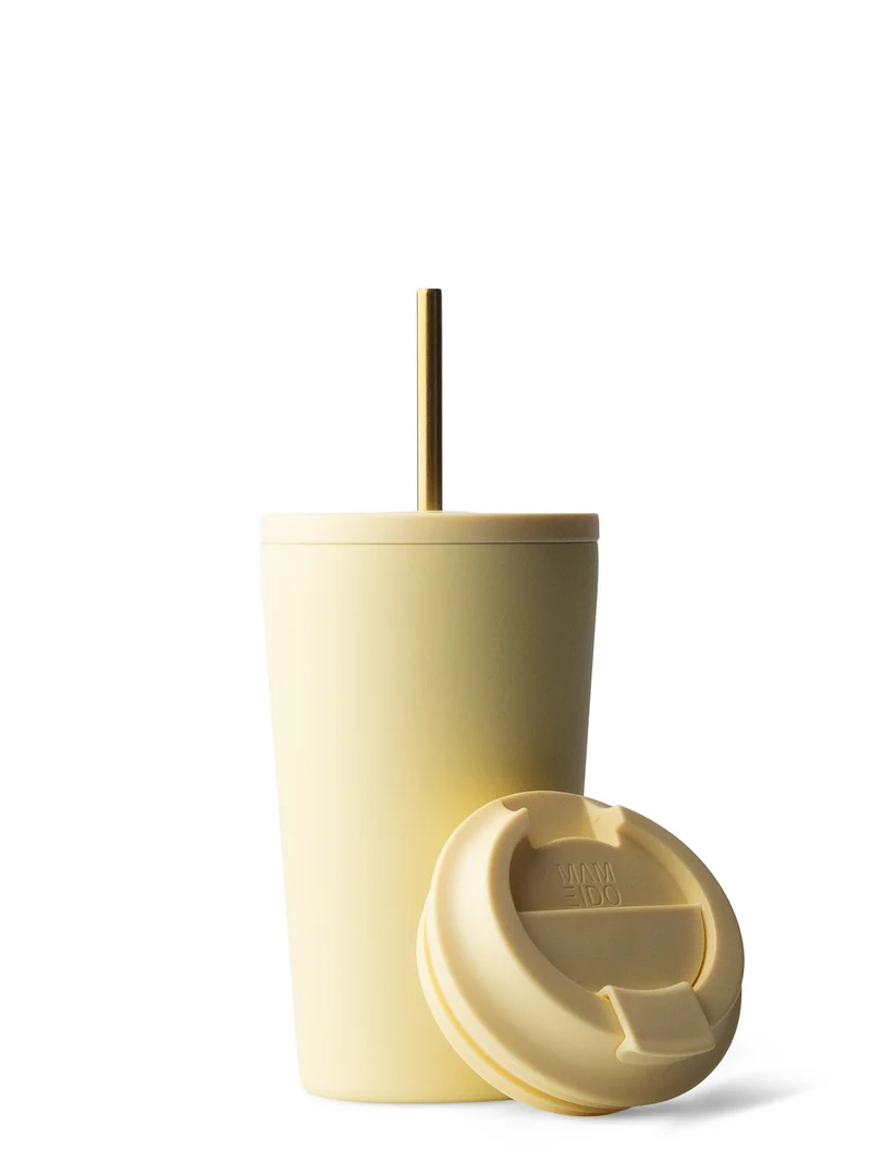 THERMOBECHER MIT STROHHALM