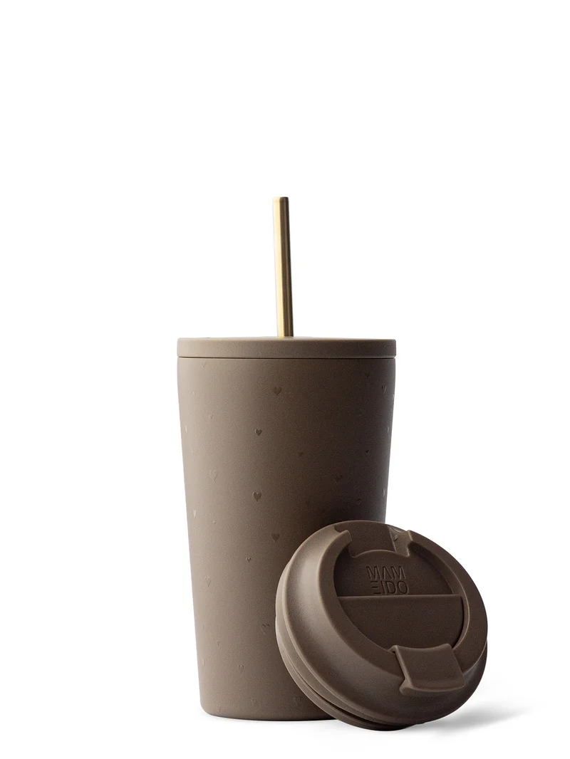 THERMOBECHER MIT STROHHALM