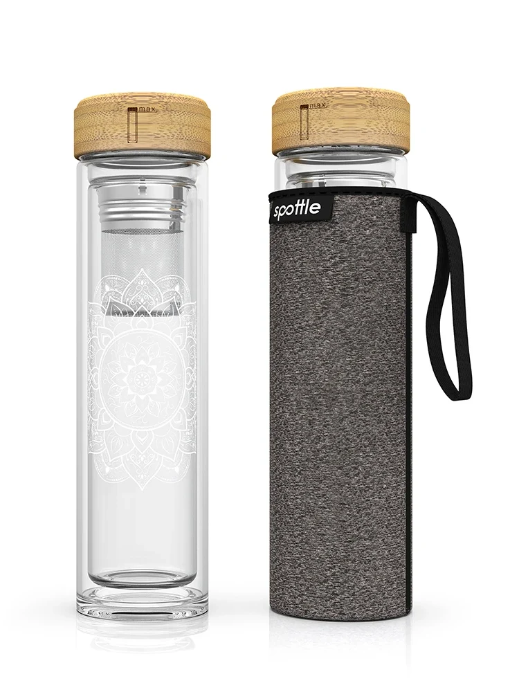 Teeflasche aus Glas 450 ml