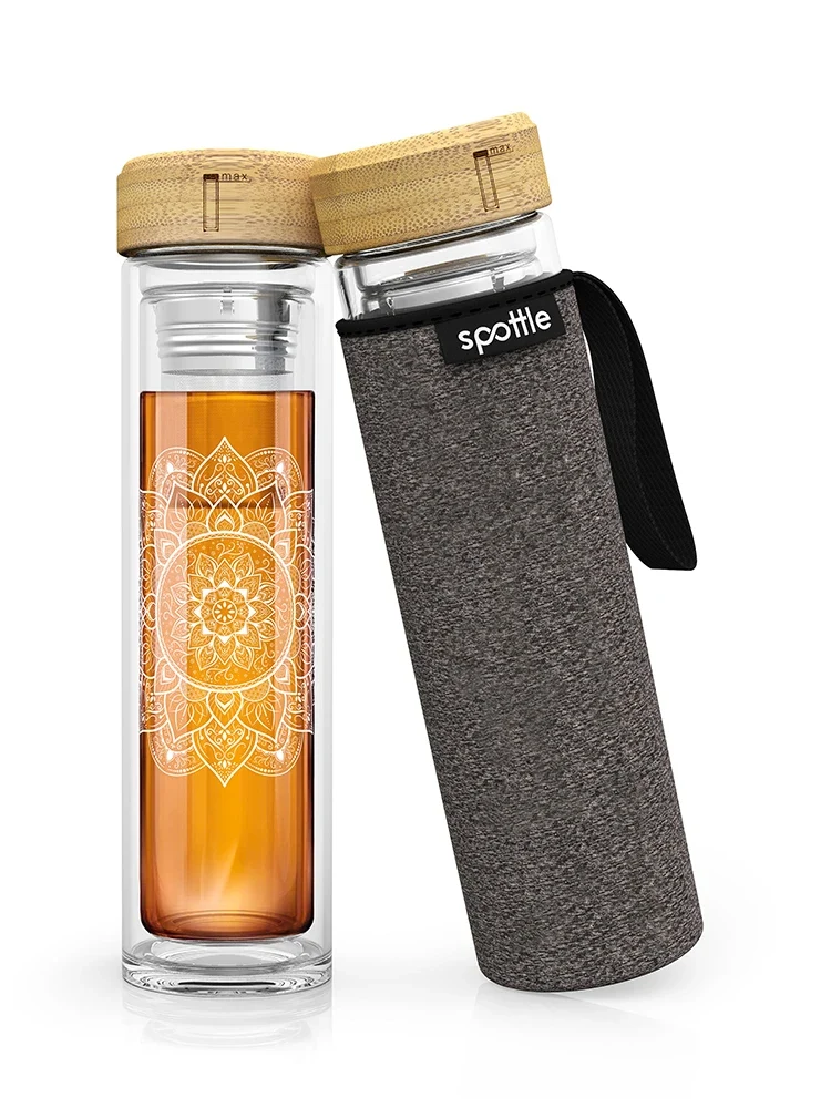 Teeflasche aus Glas 450 ml