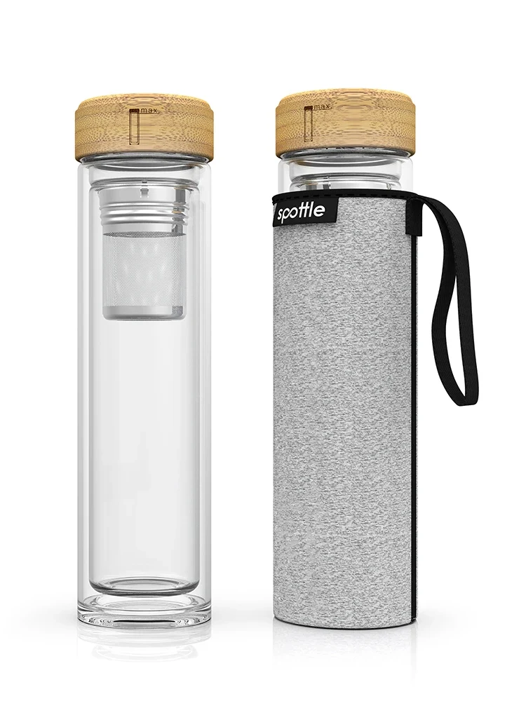 Teeflasche aus Glas 450 ml