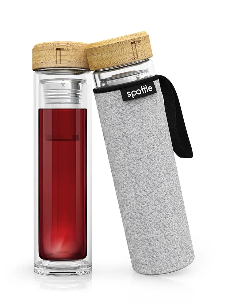 Teeflasche aus Glas 450 ml