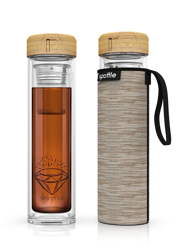 Teeflasche aus Glas 450 ml