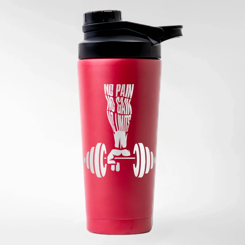 NO PAIN NO GAIN - EDELSTAHL SHAKER