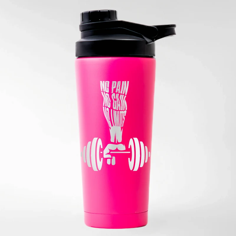 NO PAIN NO GAIN - EDELSTAHL SHAKER