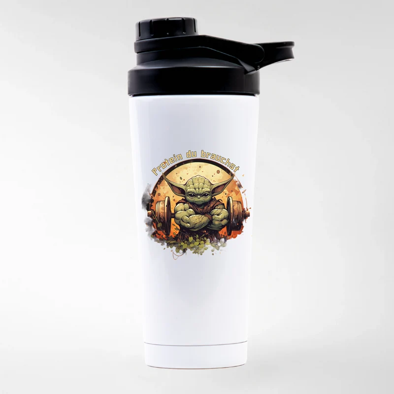 PROTEIN DU BRAUCHST - EDELSTAHL SHAKER