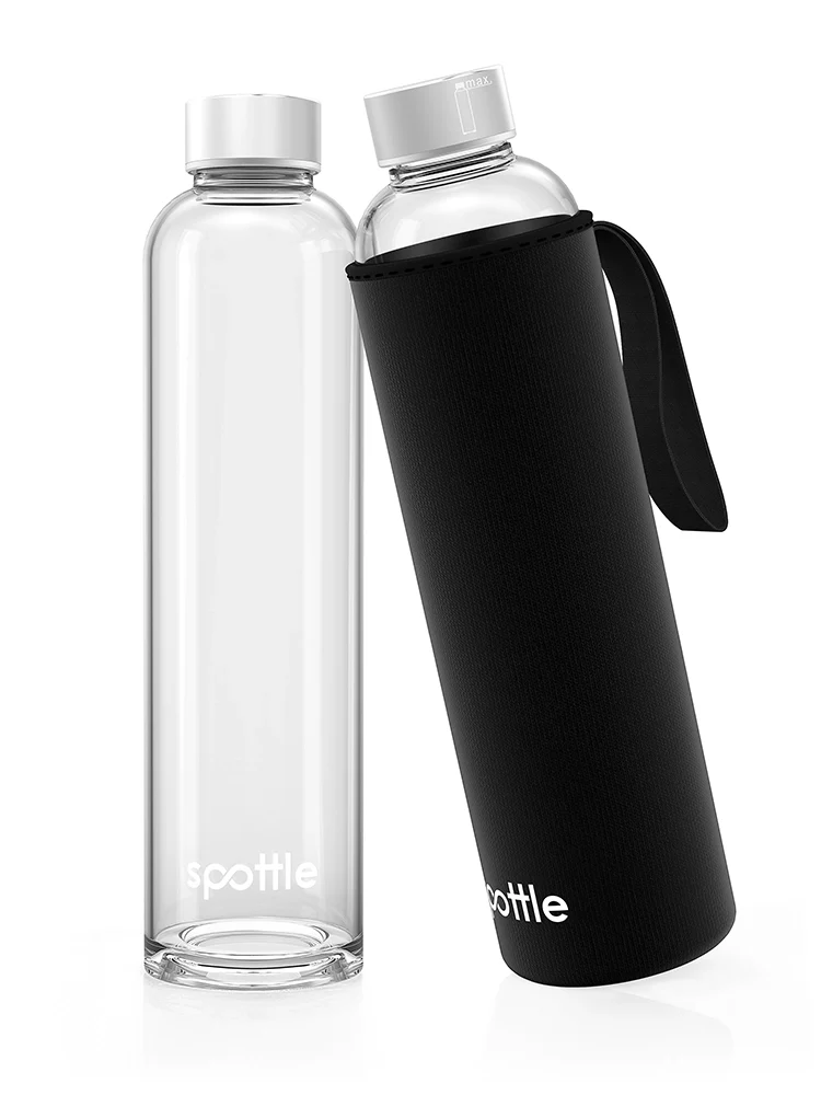Trinkflasche Glas mit Neoprenhülle – 750 ml