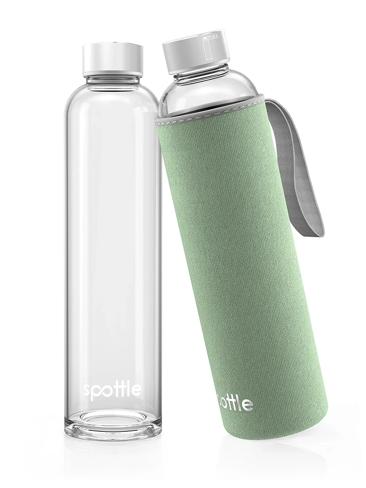 Trinkflasche Glas mit Neoprenhülle – 750 ml