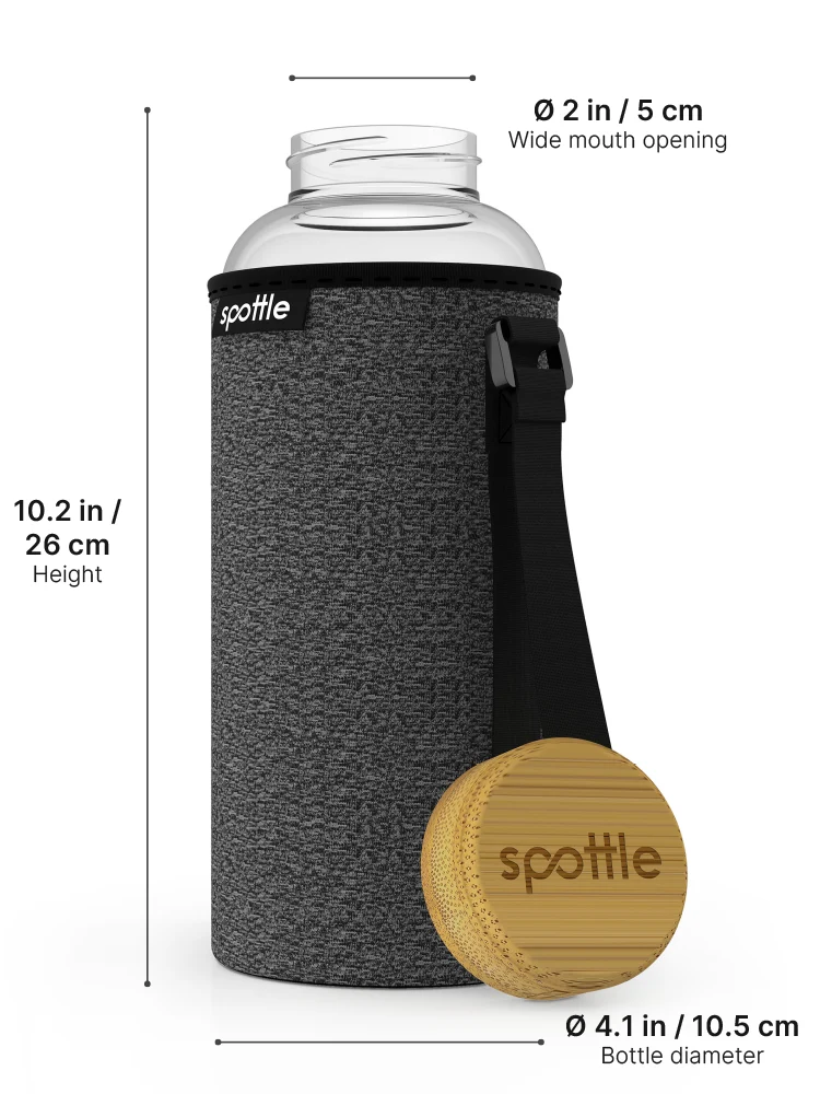 Trinkflasche aus Glas 1.5 Liter