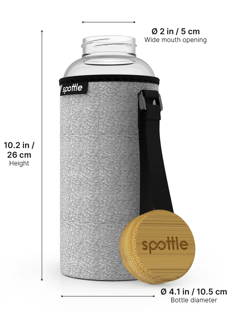 Trinkflasche aus Glas 1.5 Liter