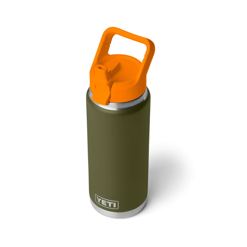 RAMBLER 26 OZ C STRAW BOTTLE Flasche OLIVE/KING CRAB ORANGE
