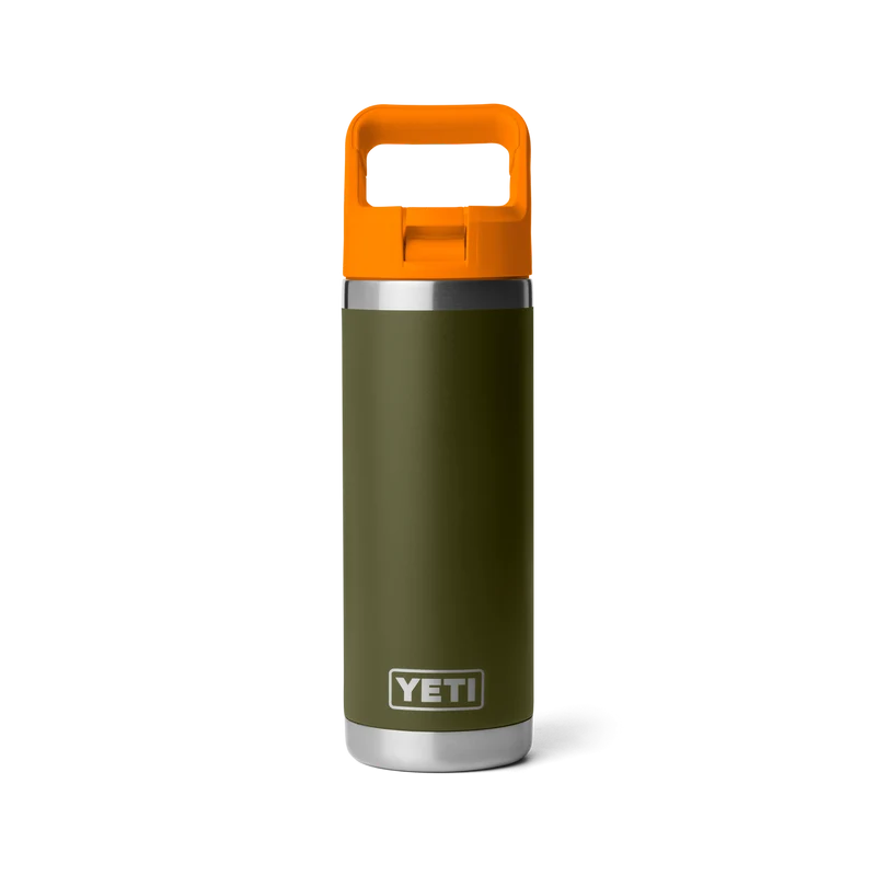RAMBLER 18 OZ COLOR STRAW BOTTLE Flasche OLIVE/KING CRAB ORANGE