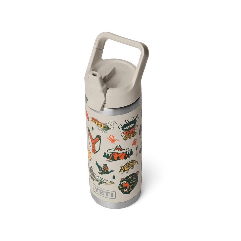 RAMBLER 18 OZ COLOR STRAW BOTTLE Flasche CAPE SUMMER CAMP