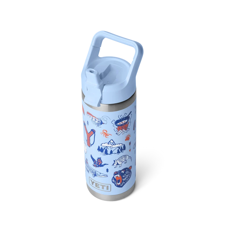 RAMBLER 18 OZ COLOR STRAW BOTTLE Flasche BIG SKY SUMMER CAMP