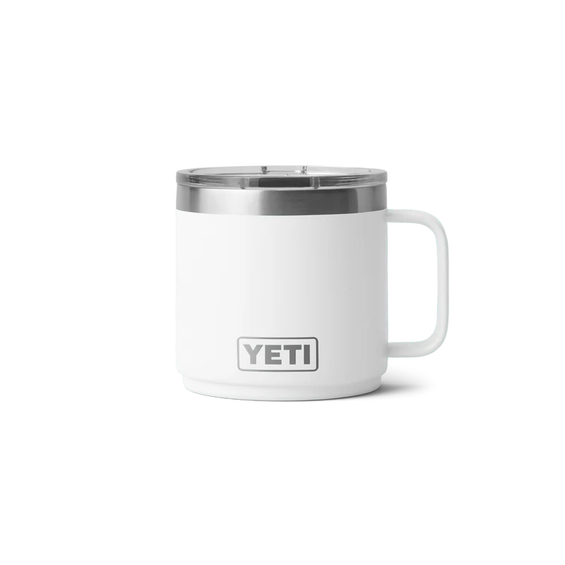 RAMBLER 14 OZ MUG Stapelbare Tasse mit Keramikbeschichtung WHITE