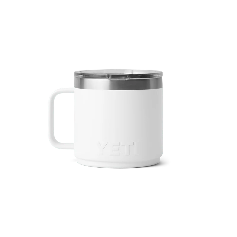 RAMBLER 14 OZ MUG Stapelbare Tasse mit Keramikbeschichtung WHITE