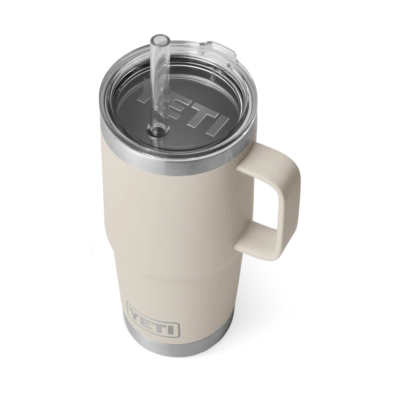 RAMBLER 25 OZ STRAW MUG Trinkbecher CAPE TAUPE