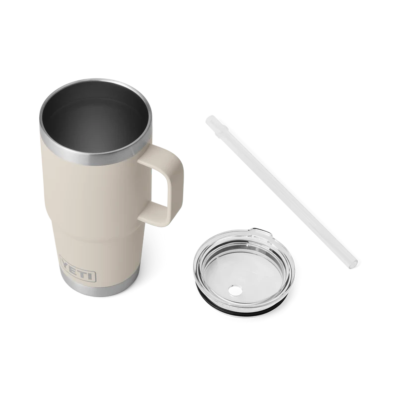 RAMBLER 25 OZ STRAW MUG Trinkbecher CAPE TAUPE