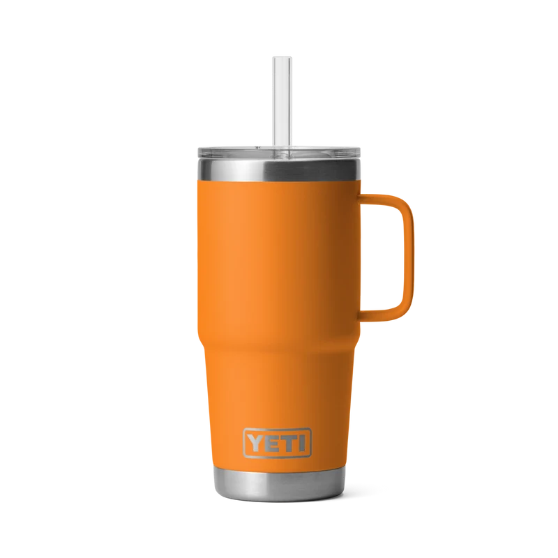 RAMBLER 25 OZ STRAW MUG Trinkbecher KING CRAB ORANGE