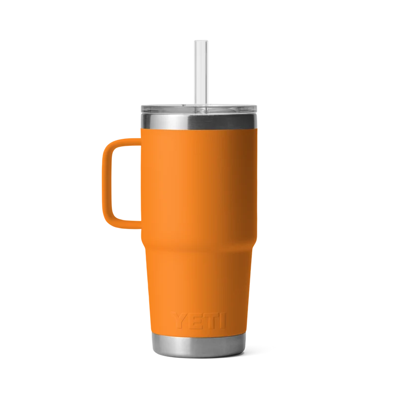 RAMBLER 25 OZ STRAW MUG Trinkbecher KING CRAB ORANGE