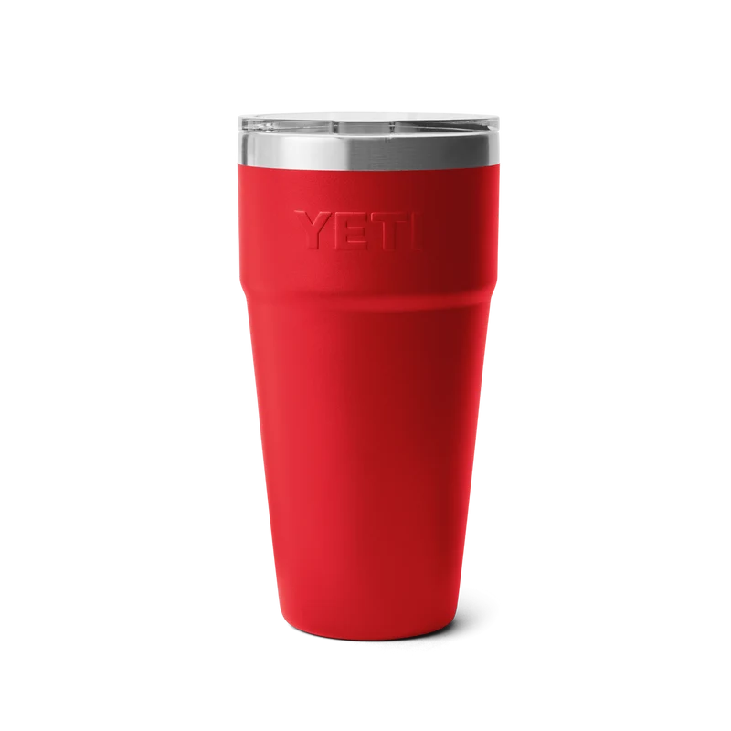 RAMBLER 30 OZ STACKABLE CUP Stapelbarer Becher RESCUE RED