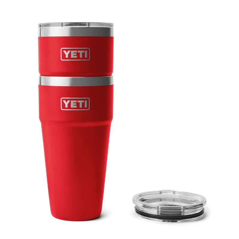 RAMBLER 30 OZ STACKABLE CUP Stapelbarer Becher RESCUE RED